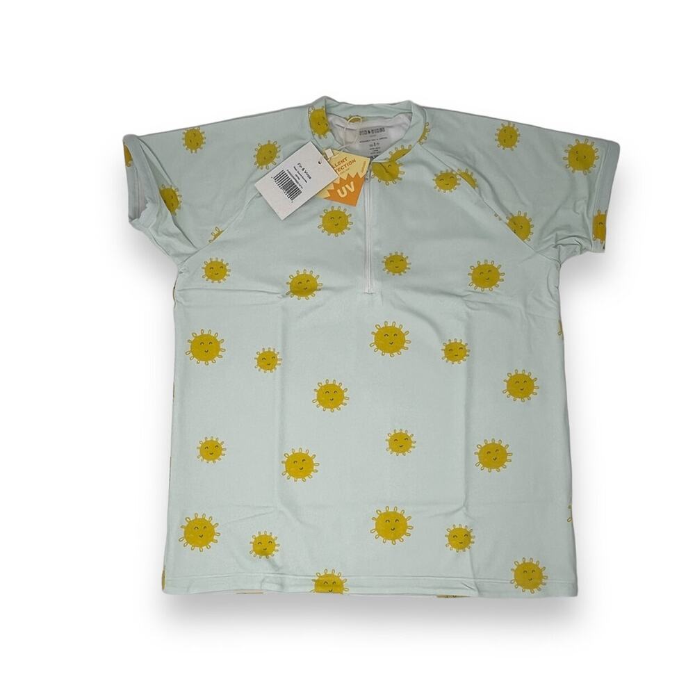 Fin & Vince NWT 12/14 Yrs “Sunrise” Rash Guard